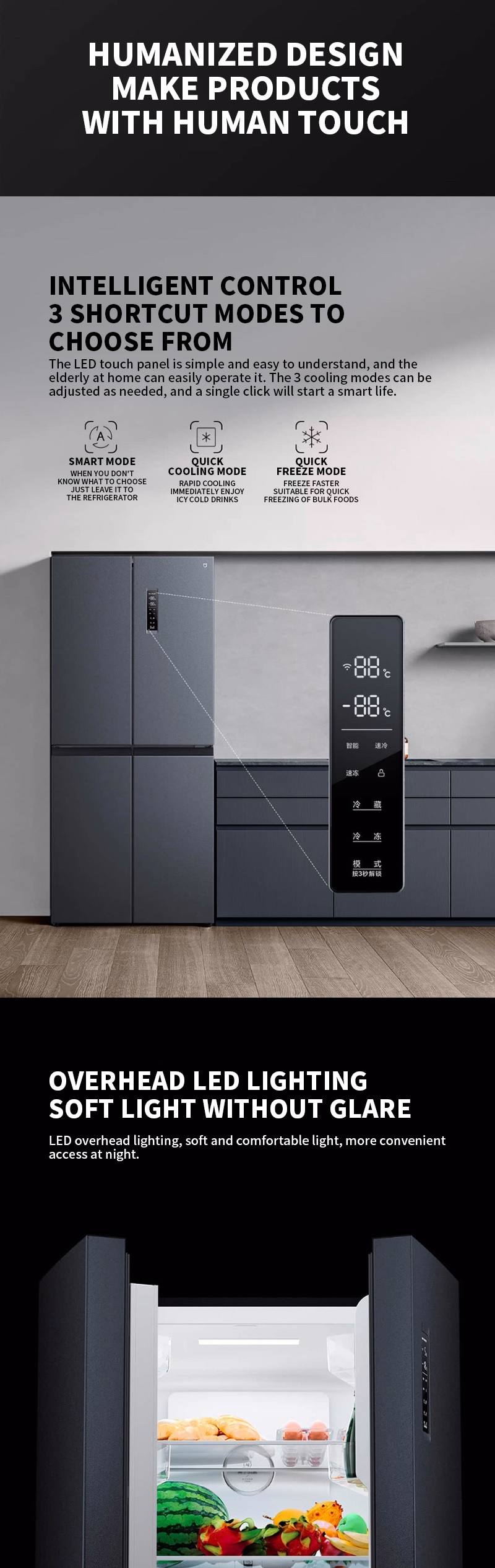 Tủ lạnh Xiaomi Mijia 430L có nhiều chế độ và công nghệ Tủ lạnh Xiaomi Mijia 430L có nhiều chế độ và công nghệ