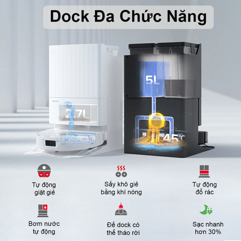 Dock da chuc nang Roborock Q Revo