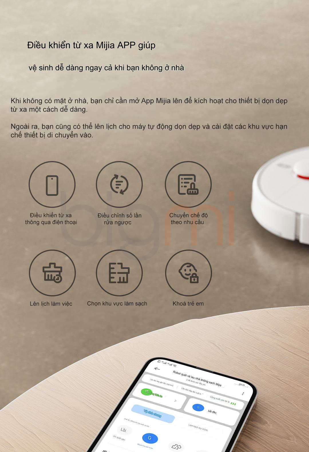 Robot hut bui lau nha Xiaomi Mijia 2 thong minh Model 2023 22