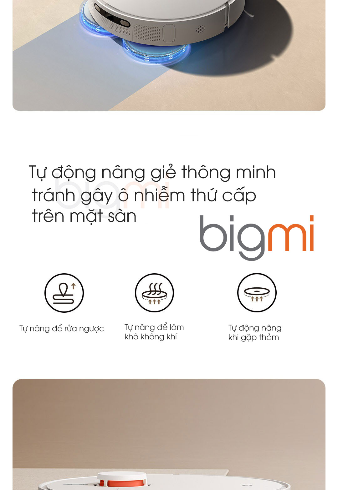 Robot hut bui Xiaomi Mijia Infinite Vacuum Mop 2 15