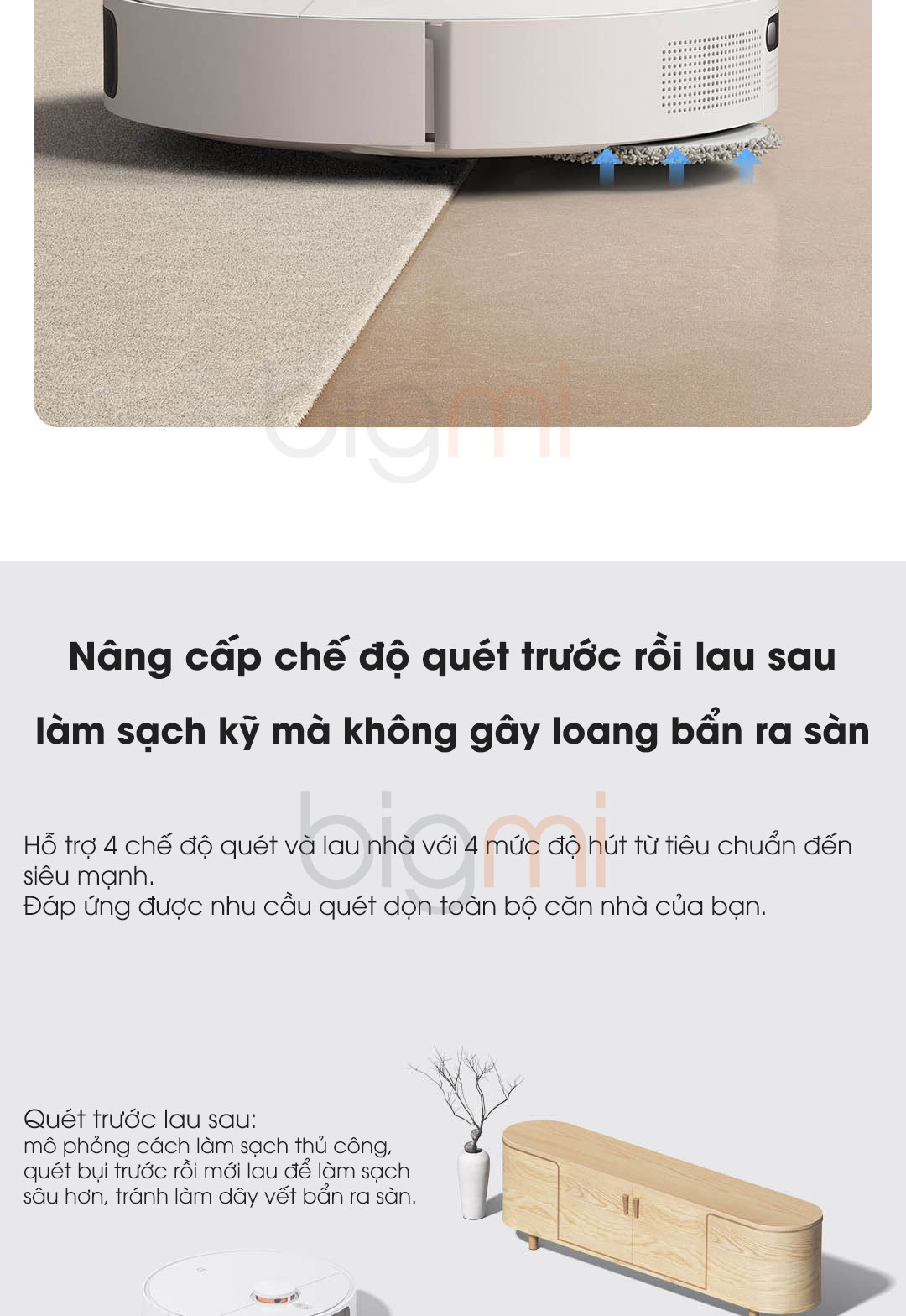 Robot hut bui Xiaomi Mijia Infinite Vacuum Mop 2 16