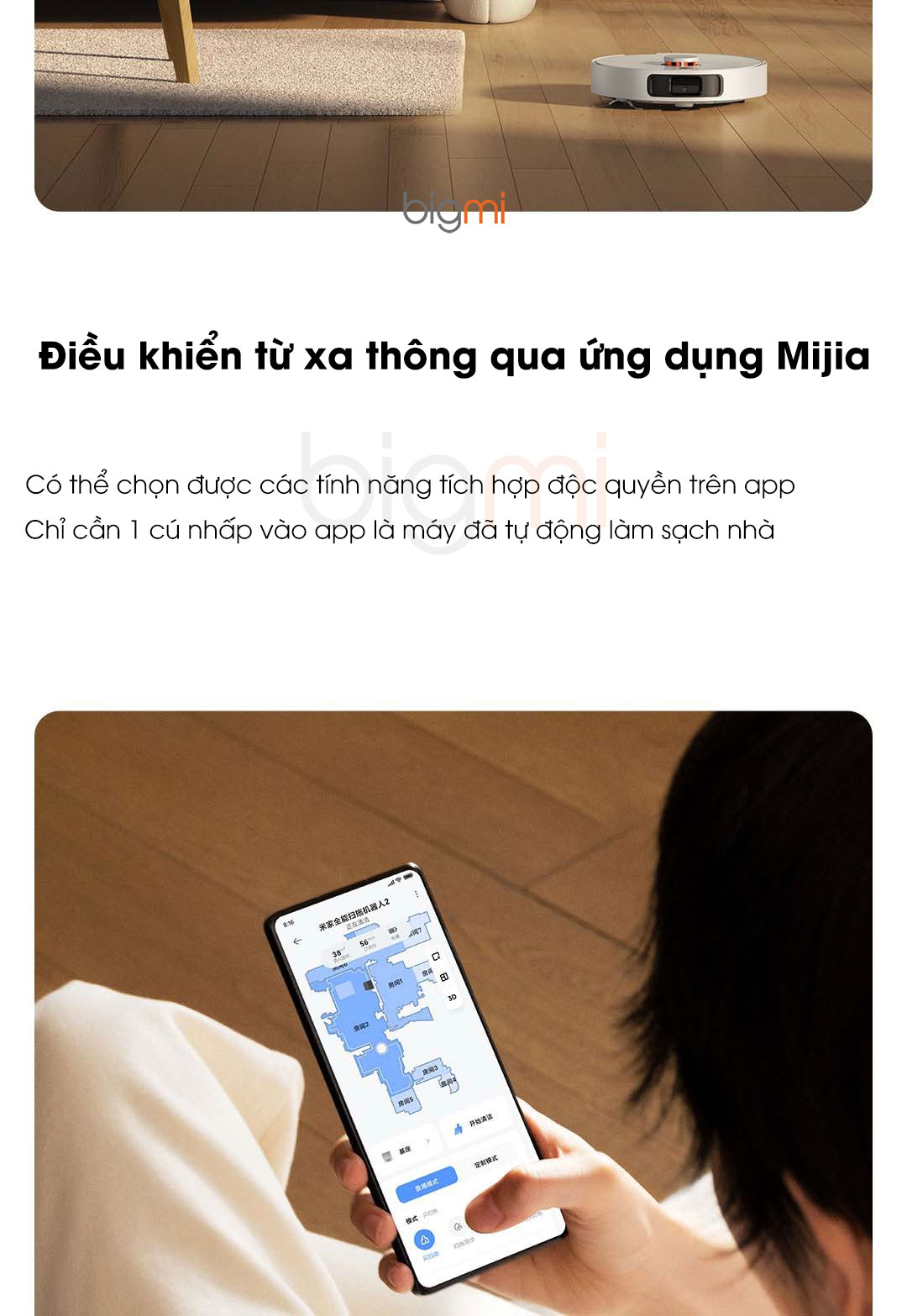 Robot hut bui Xiaomi Mijia Infinite Vacuum Mop 2 22