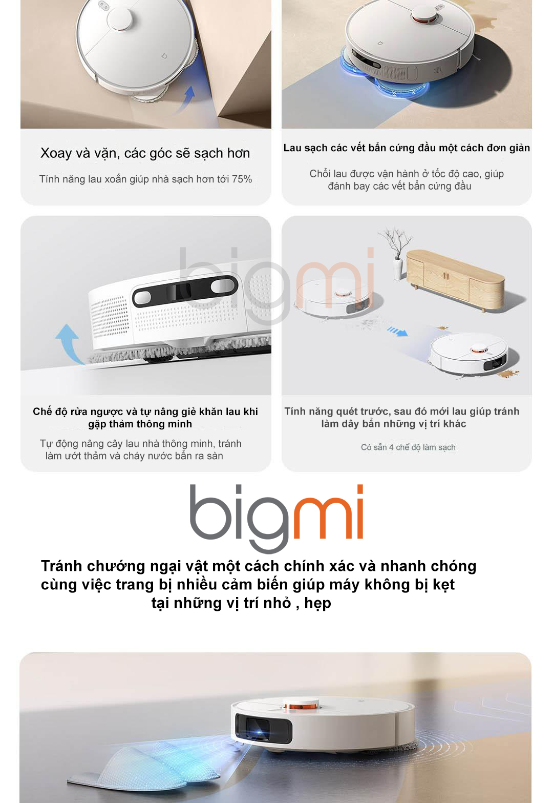 Robot hut bui Xiaomi Mijia Infinite Vacuum Mop 2 4