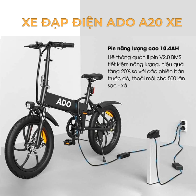 pin Xe đạp trợ lực điện ADO A20XE