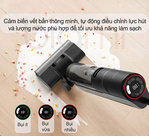 May hut bui lau nha kho uot Dreame H12 Pro Bigmi 3